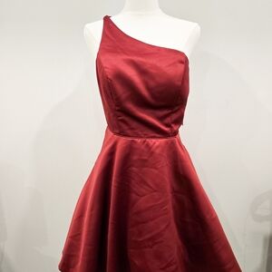 city triangles one shoulder prom dress